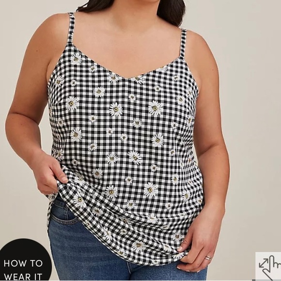 TORRID- Ava Stretch Challis Cami - NWT - Size 00 (M/L/10) - Picture 2 of 3